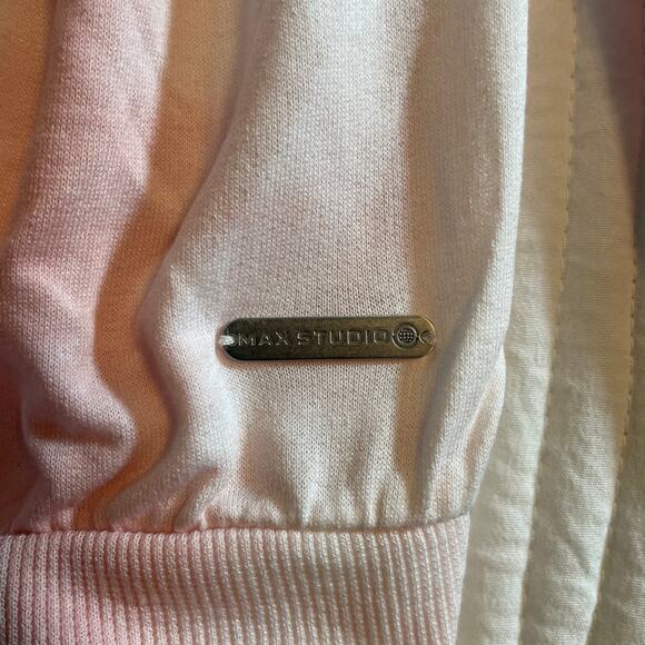 Max Studio Performance Pink Tie Dye Sweat Shirt, Size Large - Picture 5 of 7